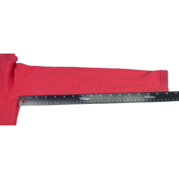 TALBOTS Women Pullover Textured Long Sleeve Crew Neck Sweater Sz M Pink 53-21 - Picture 5 of 9